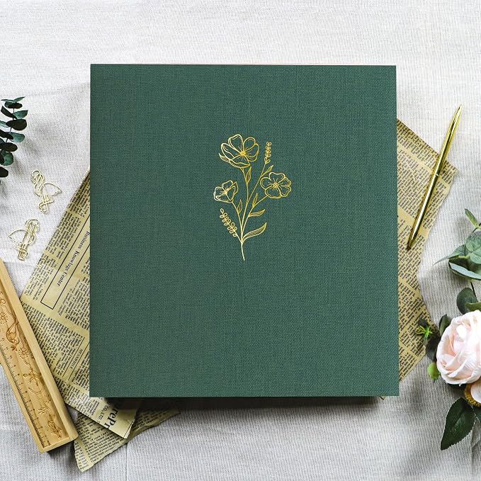 Holoary Photo Album 4x6 600 Photos 5 Pictures Per Page, 4”x6” Picture Album, Linen Fabric Cover Big Picture Book for Photos, 4x6 Photo Albums for Family Weddings Travel Memories(Dark Green) - Image 5