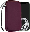 kwmobile Universal Phone Pouch Size L - 6.5" - Neoprene Smartphone Pouch with Zip - Water-Repellent Mobile Phone Case - Sleeve in Berry by kwmobile