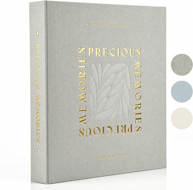 Beautiful Linen Photo Album For 4x6 Photos - Holds Up To 500 Pictures | Safely Stores Unique Memories - The Perfect Large Book for All Pictures of Treasured Family, Baby or Wedding Moments by ZICOTO