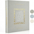 Beautiful Linen Photo Album For 4x6 Photos - Holds Up To 500 Pictures | Safely Stores Unique Memories - The Perfect Large Book for All Pictures of Treasured Family, Baby or Wedding Moments by ZICOTO