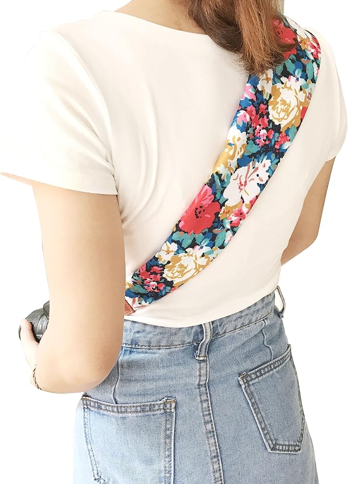 Alled Camera Neck Shoulder Belt Strap, Chevron Scarf Vintage Print Soft Coloful Camera Straps for Women/Men for DSLR/SLR/Nikon/Canon/Sony/Olympus/Samsung/Pentax ETC - Image 5