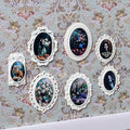 Halloscume 7 Pcs Miniature Picture Frames Mini Vintage Photo Frames Miniature Dollhouse Accessories on 1:12 Scale for Dollhouse DIY Craft Projects Art Jewelry Display Home Decor(White) by Halloscume
