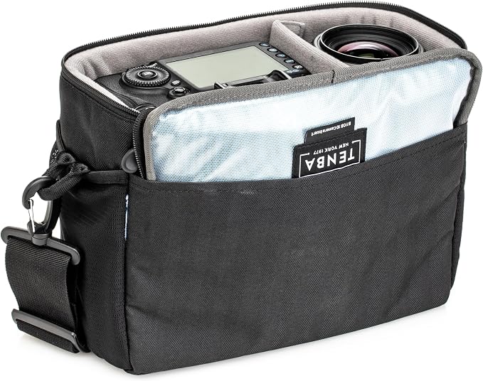 Tenba BYOB 10 Camera Insert - Turns any bag into a camera bag for DSLR and Mirrorless cameras and lenses – Black (636-630) | 300D polyester insert with YKK zippers and mesh pockets for mirrorless cameras, lenses and accessories - Image 5