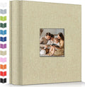Artfeel Photo Album 4x6 with 600 Pockets,Slip-in Picture Albums,Linen Cover Memory Book with Front Window,White Page Vertical Photo Book for Wedding,Family,Anniversare,Baby,Vacation by Artfeel