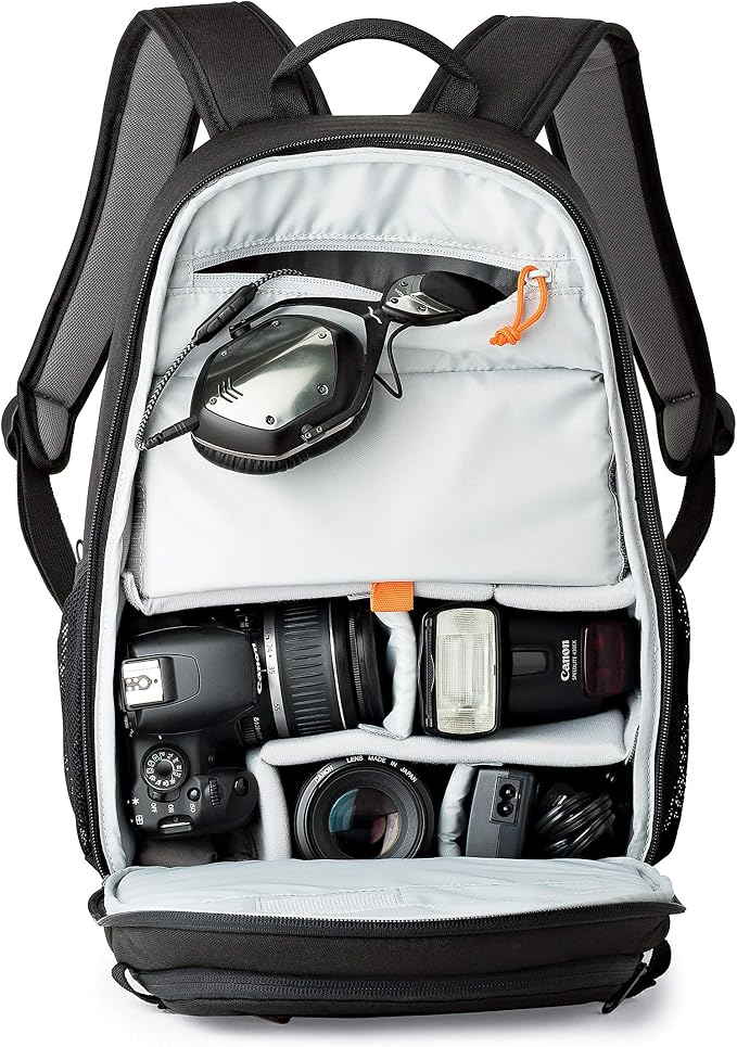 Lowepro Tahoe BP 150, Camera Bag, Lightweight Compact Camera Backpack for Cameras, CSC, DJI Spark Drone, Black, Medium (8.5 x 15.9 x 10.8) LP36892-PWW (Pack of 2) - Image 9