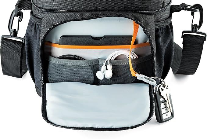 Lowepro LP37121, Nova 170 AW II Camera Bag, Fits DSLR with 24-105mm Attached Lens, Compact Photo Drone, 1-2 Additional Lenses, Flash, Black - Image 3