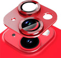 Suoman for iPhone 14 6.1 inch/iPhone 14 Plus 6.7 inch Camera Lens Protector, 9H Tempered Glass Film, [Does not Affect Night Shots] Metal Lens Protective Cover -Red by Suoman