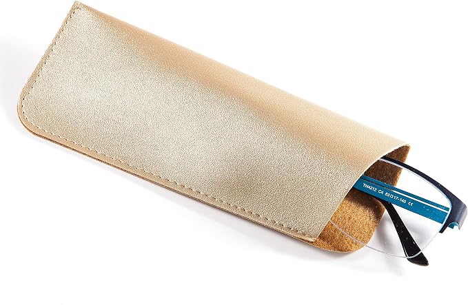 TRIUMPH VISION 3 Pack Reading Glasses Pouch Soft Case Eyeglass Sleeve Slim | Alternative to Bulky Case in bag, Lightweight Lined Padded Protect Optical lens Slip in, Cute Pattern Portable for Daily Use - Image 3