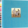 potricher Photo Album 4x6 Pictures, 600 Pockets, Linen Cover, Blue | Linen Cover, Front Window, Large Capacity 4x6 Picture Albums, Photo Book for Family, Wedding, Anniversary, Baby, Keepsake by potricher