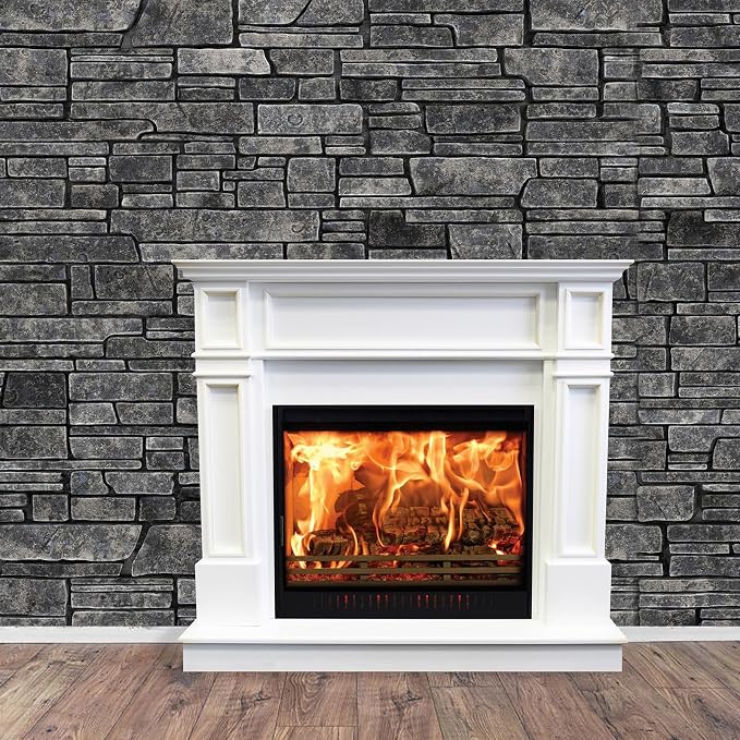 15 x 10ft Gray Brick Wall Backdrop Fabric Brick Photo Background | Large Polyester Brick Backdrop Cover for Photoshoot Home Fireplace Decoration, Newborn Birthday Party Decor - Image 3