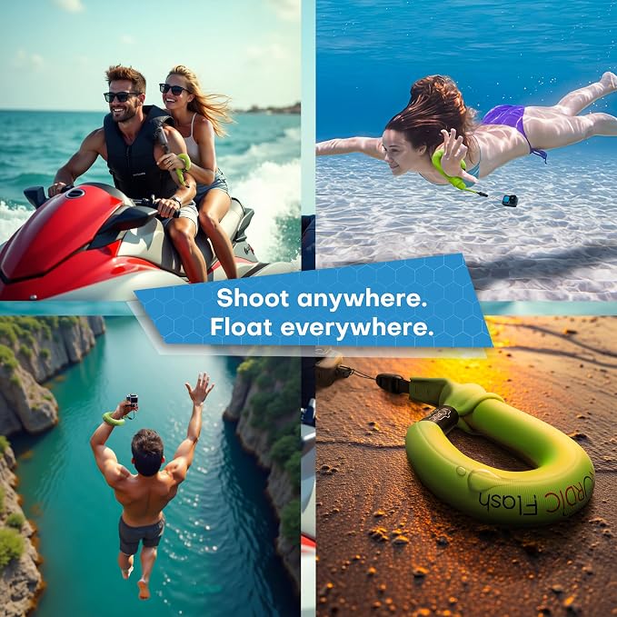 Nordic Flash Waterproof Phone & Camera Float Wrist Strap for Underwater | Waterproof Float Strap Compatible with GoPro Hero 13, Insta360 X4, DJI Action 5 Pro, iPhone, OM System TG-7 & Kodak WPZ2 - Image 7