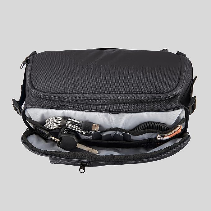 Hex Ranger DSLR Sling, Black, with Adjustable Carry Straps, Collapsible Interior Dividers & More, Black - Image 4