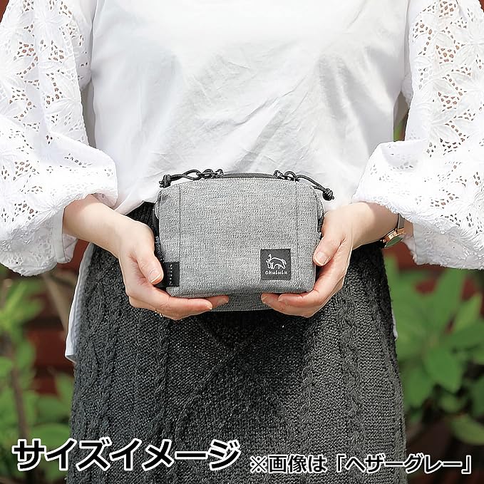 Hakuba HAKUBA AMZSCH-REIPSBK Camera Bag, Chululu Renu Inner Pouch, S, Black, Sustainable Inner Bag, Camera Case, Handle Included - Image 8