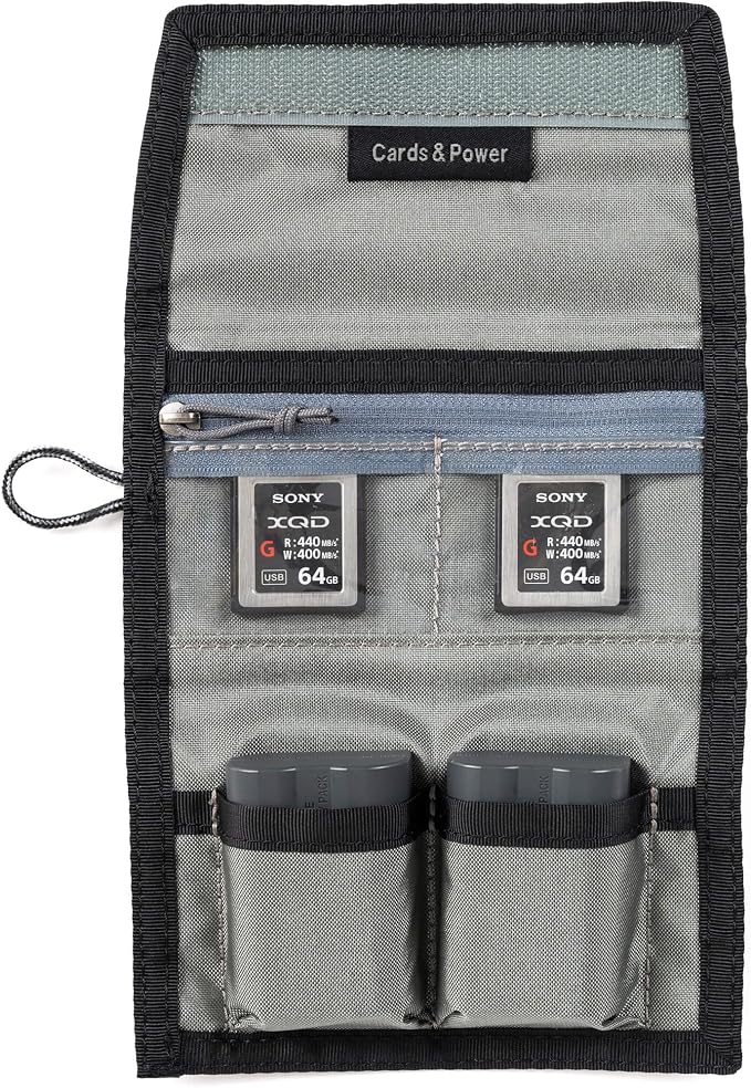 Think Tank Memory Card and Battery Wallet, Holds 2 CF or 4 SD Memory Cards (Black Slate) - Image 3