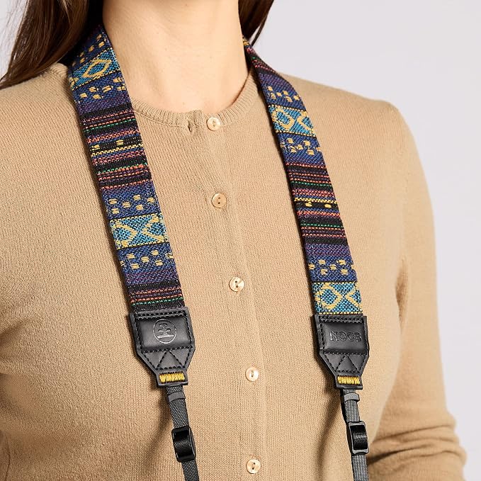 Nocs Provisions NocLoc Woven Tapestry Strap, Binocular & Camera Carry Accessory for All‑Day Comfort Hold - Midnight - Image 9