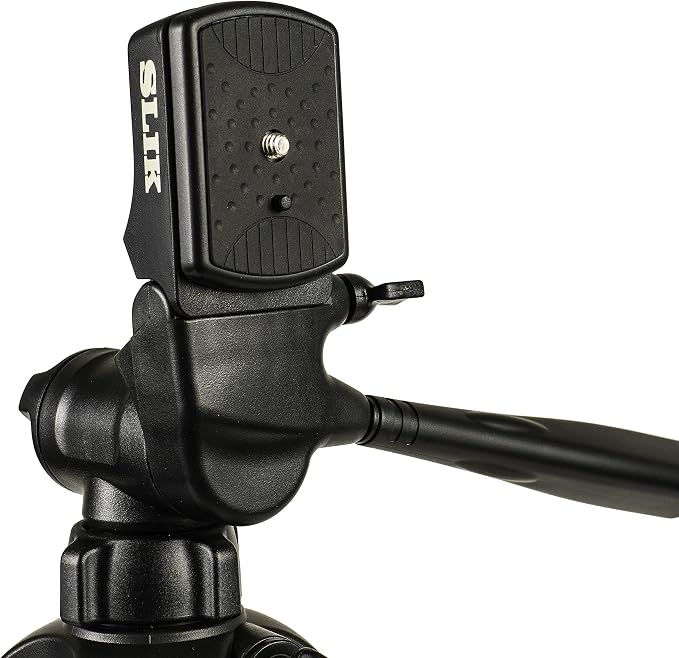 SLIK U8000 Tripod with 3-Way, Pan-and-Tilt Head,Silver | 3-way pan head with quick release plate and mid-level spreader for photography, videography and travel - Image 8