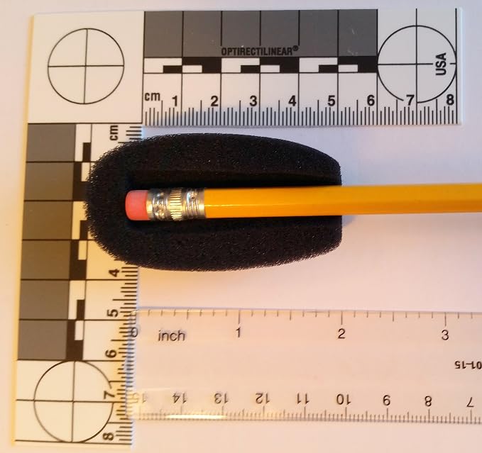 CA555 large microphone windscreens (Foam Microphone Covers) (2-pack) for use with mini-shotgun mics, larger headsets and desktop microphones - Image 3