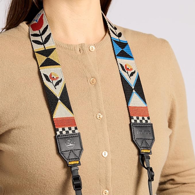 Nocs Provisions NocLoc Woven Tapestry Strap, Binocular & Camera Carry Accessory for All‑Day Comfort Hold - Flora - Image 9