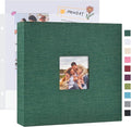 Mublalbum 12x12 Inch 3 Ring DIY Scrapbook Photo Album 40 Pages, Dark Green | 3 Ring Binder Scrapbook, Linen Cover, 20 Plastic Sleeves 40 Pages, Memory Book for Wedding, Baby, Family, DIY Projects by Mublalbum