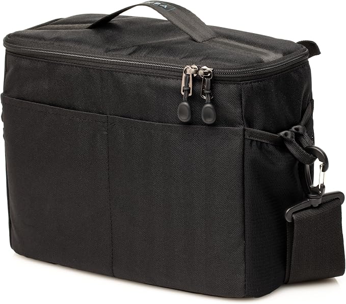 Tenba BYOB 10 Camera Insert - Turns any bag into a camera bag for DSLR and Mirrorless cameras and lenses – Black (636-630) | 300D polyester insert with YKK zippers and mesh pockets for mirrorless cameras, lenses and accessories by Tenba