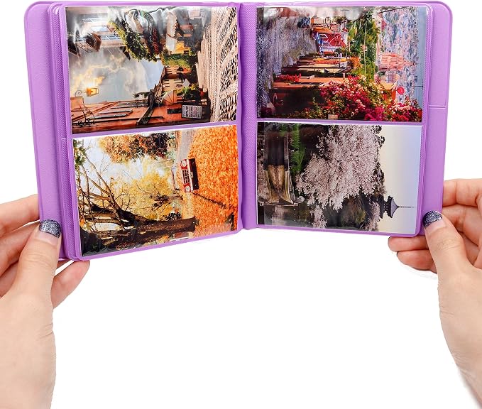 Ablus 64 Pockets Photo Album for Fujifilm Instax Mini 11 90 70 50S 26 25 9 8 8+ 7S Instant Camera, Polaroid Snap Z2300 PIC-300P Film & Kpop Photocards(Purple) - Image 2