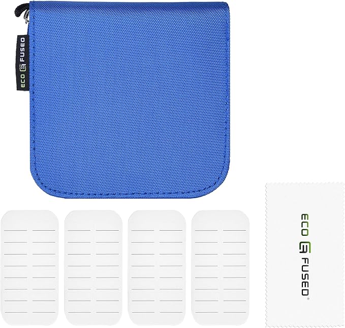 Eco-Fused Memory Card Case - Fits up to 44x SD, SDHC, Micro SD, Mini SD and 4X CF - Holder with 44 Slots (Blue / 44 Slots - 1 Pack) - Image 6