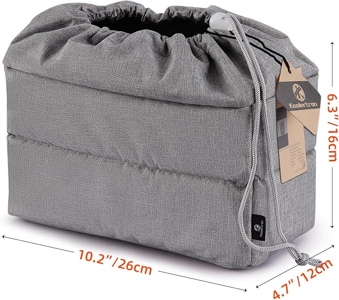 Koolertron Waterproof DSLR Camera Bag with Removable Insert, Adjustable Compartments, Fits in Camera Bags - Protective Case for DSLR/SLR Cameras & Accessories - Image 5