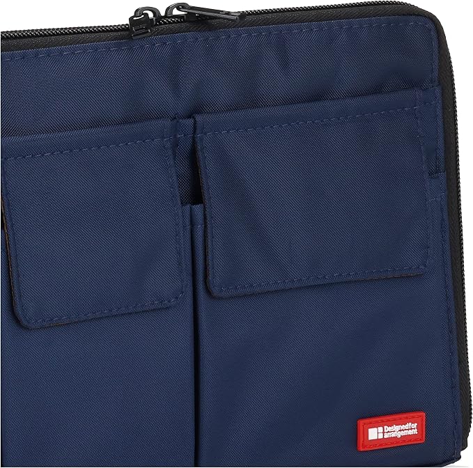 LIHITLAB Laptop Sleeve With Storage Pockets (Bag-in-Bag), 7.1 x 9.8 Inches, Indigo (A7553-11N) - Image 7