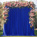 Royal Blue Backdrop Curtain for Parties Backdrop Drapes 10x10FT | Wrinkle Free Polyester Curtain Backdrop Draping Fabric for Backdrop Photoshoot Birthday Party Background, 2 Panel 5x10FT by Wokceer