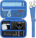 Elonbo Carrying Case for Sony ZV-1F / ZV-1 / ZV-1 II Digital Camera, Black | Sony ZV 1F Vlogging Camera Hard Travel Protective Bag, Vlogger Accessory Kit Tripod Microphone Grip Organizer Holder by Elonbo