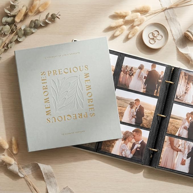 Beautiful Linen Photo Album For 4x6 Photos - Holds Up To 500 Pictures | Safely Stores Unique Memories - The Perfect Large Book for All Pictures of Treasured Family, Baby or Wedding Moments - Image 6