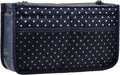 Vercord Purse Organizer Insert for Handbags Bag Organizers Inside Tote Pocketbook Women Nurse Nylon 13 Pockets Navy Blue Dot Large by Vercord