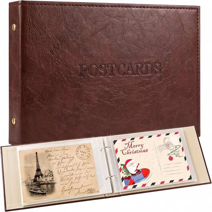 Spiareal Card Organizer Set Greeting Card Holder 6 x 8 Inches 100 Pages Stamping Binder Album Display Organization Storage for Memory Greeting Photo Gift by Spiareal