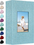 Ejblfe Photo Album 4x6,Linen Cover Slide-in Photo Album Book Can Holds 300 4x6 Photos with 50 Black Sheets for Family,Wedding,Baby and Holiday Pictures (Blue) by EJBLFEPremiumPhotoAlbums