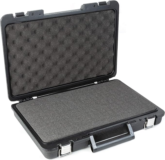 True Position Tools - Universal Hard Carrying Case with Premium Kaizen Pick and Pluck Foam - Protects Electronics, Tools, Cameras and Testing Equipment, 17 x 12 x 3 In. by TruePositionTools