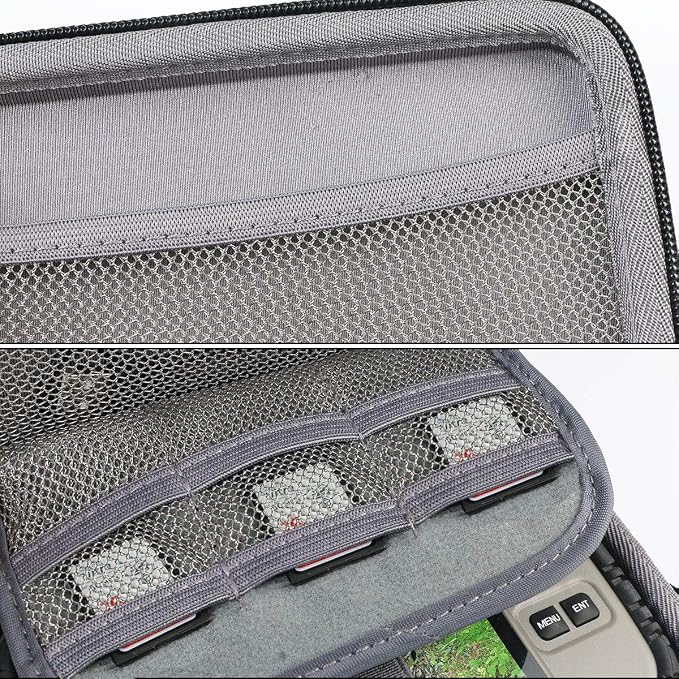co2CREA Hard Case for Wildgame Innovations Trail Pad VU60, Black | Stealth Cam SD Card Reader Viewer 4.3" LCD Screen Compatibility, Space For Cables And Accessories, Organized Interior - Image 4