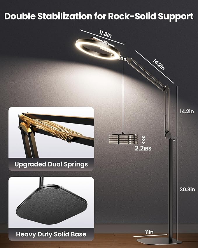 Ring Light with Stand Tripod for iPhone – Evershop 10” Overhead Camera Mount, 70.8” Tall Adjustable Selfie Light with Phone Holder for Video Recording, Photography, Streaming, TikTok, YouTube - Image 3