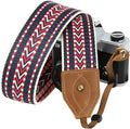 Padwa Lifestyle 2" Wide Classic Crazy Horse Art Cowhide Head Cotton Camera Straps for Photographers by PadwaLifestyleCameraStrap