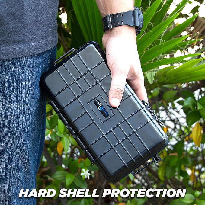 CASEMATIX Hard Shell 35mm Film Case for 35mm and 120 Film - 9" Waterproof & Lightproof Film Holder and Film Roll Container for up to 16 x 35mm Film Rolls or 10 x 120 Film Rolls, Travel Case Only - Image 2