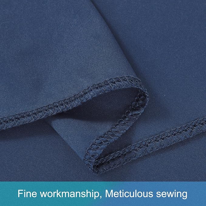 10 Panels Navy Blue Backdrop Curtains for Wedding Party Wrinkle Free Backdrops Curtain Drapes Fabric Decorations Photo Back Drop Cloth for Baby Shower Photography Stage Reception 50ft(W) x 12ft(H) - Image 8