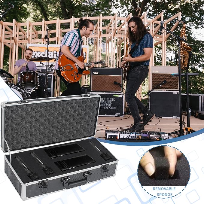 20 Inch Hard Carrying Case | Ideal for Wireless Mic System Storage & Camera Gear Transportation, Aluminum Alloy Sturdy Build, Customizable Pre-Diced Foam - Image 6