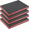 Outus 4 Pcs Cuttable Polyurethane Foam Pads Craft Foam Insert for Cases Packing Padding Camera Toolbox Storage(16 x 12 x 1.5 Inch,Red, Black) by Outus