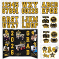 Glenmal 28 Sheets Graduation Photo Display Board Sticker Class of 2026 Black Gold Picture Display Stickers Accessories for 2026 Grad Party College Board Photo Frame Decor by Glenmal