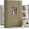Beautiful Polaroid Photo Album for Instax Mini - Velvet Cover, 60 Pages | Holds Your Polaroid Pictures - Ideal Wedding Guest Book and Keepsake with Secure Elastic Band to Preserve Precious Memories by ZICOTO