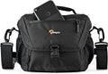 Lowepro LP37119, Nova 160 AW II Camera Bag, Customizable, Portable, Fits DSLR with 17-85 mm Attached Lens, Compact Drone, 1-2 Additional Lenses, Flash, Black by Lowepro