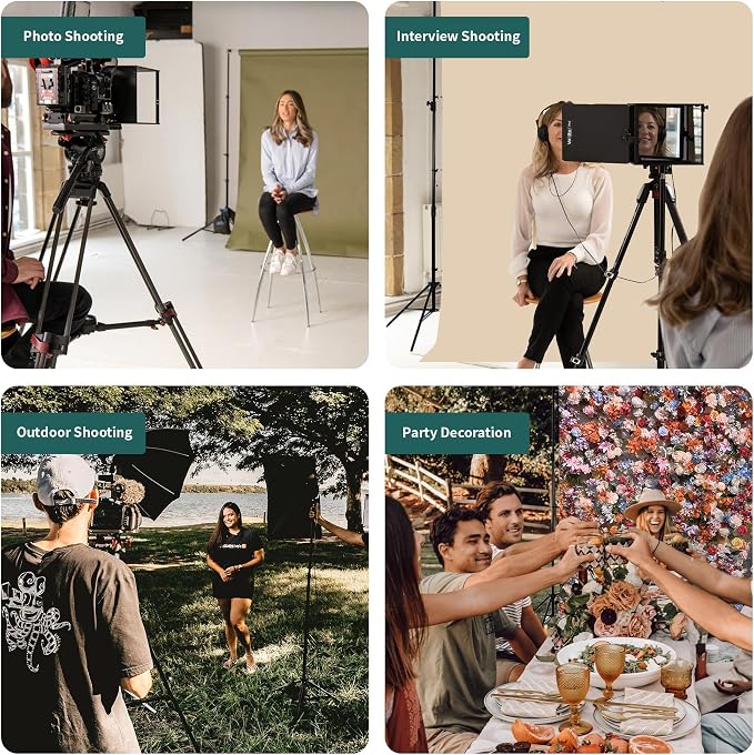 Kate Photo Backdrop Stand Adjustable Background Stand Kit for Photography | 10x8.5ft Background Stand with Storage Bag for Birthday Party, Indoor Outdoor Decoration, Studio Shoot, Maximum Load 5kg/11lb - Image 5