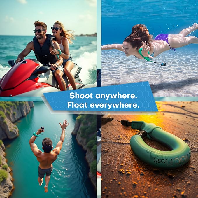 Nordic Flash Waterproof Phone & Camera Float Wrist Strap for Underwater | Waterproof Float Strap Compatible with GoPro Hero 13, Insta360 X4, DJI Action 5 Pro, iPhone, OM System TG-7 & Kodak WPZ2 - Image 7