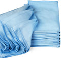 Zflow Microfiber Glass Cleaning Cloths - 8 Pack (16 x 16) - Streak Free - Lint Free - Quickly Clean Windows, Windshields, Mirrors, and Stainless Steel by ZflowVentures