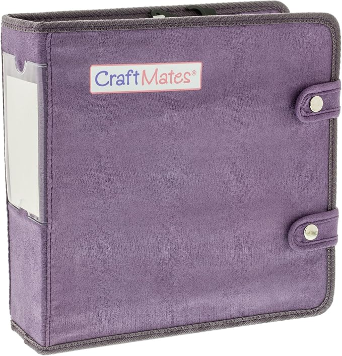 Craft Mates Double-Sided Case, 8 Organizers, Locking Compartments, Clear | Clear Plastic Storage for Buttons, Pins, Jewelry, Diamond Art & Craft Supplies, Large Portable Organizer for Crafters - Image 2