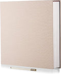 Large Photo Album Self Adhesive 4x6 8x10 10x12 13"x12.8" Magnetic Scrapbook 12.6"x11" 60 Sticky Pages Linen Cover Beige DIY Photo Album with A Metallic Pen and DIY Stickers by HoneyTolly